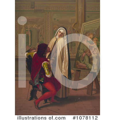 Royalty-Free (RF) Nun Clipart Illustration by JVPD - Stock Sample #1078112