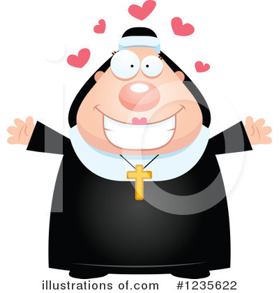 Royalty-Free (RF) Nun Clipart Illustration by Cory Thoman - Stock Sample #1235622