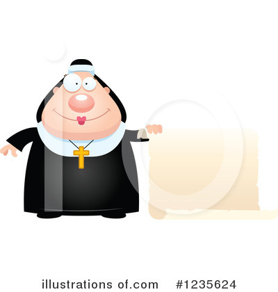 Royalty-Free (RF) Nun Clipart Illustration by Cory Thoman - Stock Sample #1235624