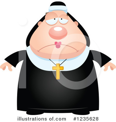 Royalty-Free (RF) Nun Clipart Illustration by Cory Thoman - Stock Sample #1235628