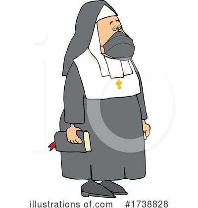 Royalty-Free (RF) Nun Clipart Illustration by djart - Stock Sample #1738828