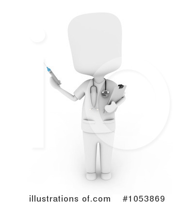 Royalty-Free (RF) Nurse Clipart Illustration by BNP Design Studio - Stock Sample #1053869