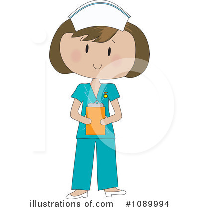 Royalty-Free (RF) Nurse Clipart Illustration by Maria Bell - Stock Sample #1089994