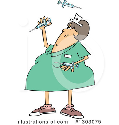 Royalty-Free (RF) Nurse Clipart Illustration by djart - Stock Sample #1303075