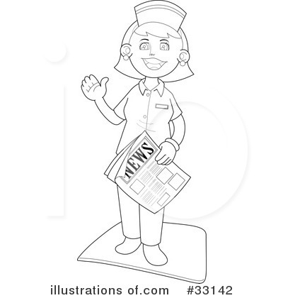 Royalty-Free (RF) Nurse Clipart Illustration by YUHAIZAN YUNUS - Stock Sample #33142
