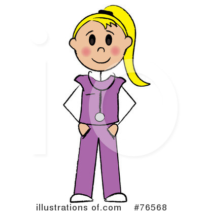 Royalty-Free (RF) Nurse Clipart Illustration by Pams Clipart - Stock Sample #76568