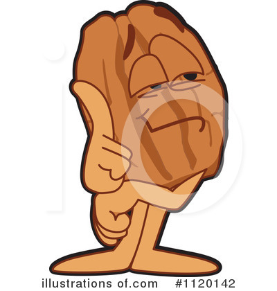 Pecan Clipart #1120142 by Mascot Junction