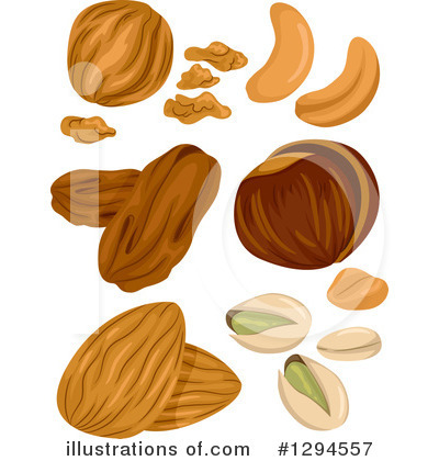 Royalty-Free (RF) Nut Clipart Illustration by BNP Design Studio - Stock Sample #1294557