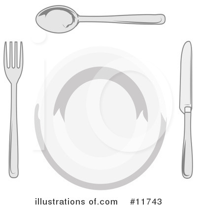 Place Setting Clipart #11743 by AtStockIllustration