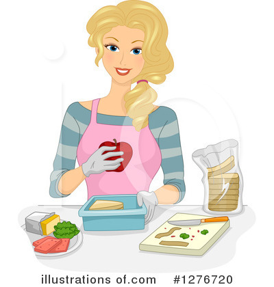 Lunch Lady Clipart #1276720 by BNP Design Studio