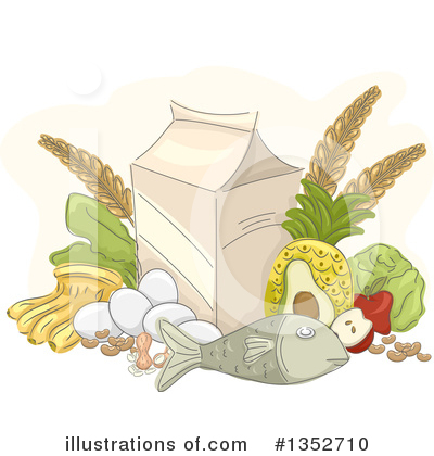 Royalty-Free (RF) Nutrition Clipart Illustration by BNP Design Studio - Stock Sample #1352710