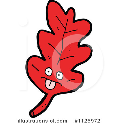 Royalty-Free (RF) Oak Leaf Clipart Illustration by lineartestpilot - Stock Sample #1125972