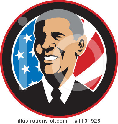 Royalty-Free (RF) Obama Clipart Illustration by patrimonio - Stock Sample #1101928