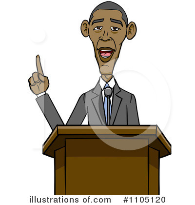 Obama Clipart #1105120 by Cartoon Solutions