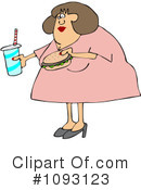 Obese Clipart #1093123 by djart