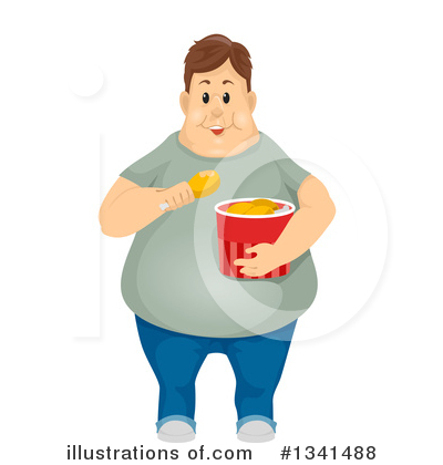 Royalty-Free (RF) Obesity Clipart Illustration by BNP Design Studio - Stock Sample #1341488