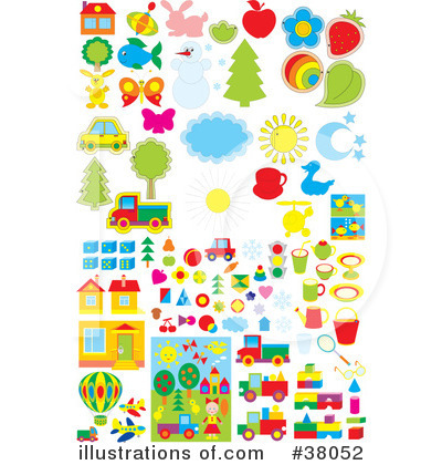 Royalty-Free (RF) Objects Clipart Illustration by Alex Bannykh - Stock Sample #38052