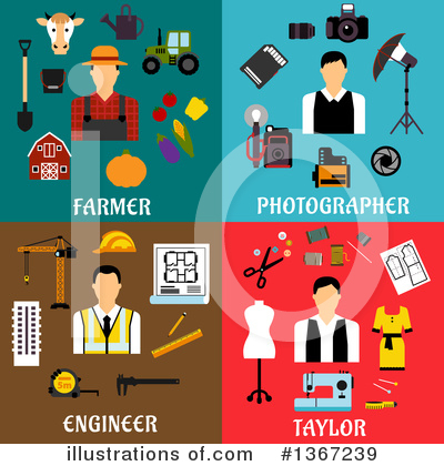 Photographer Clipart #1367239 by Vector Tradition SM