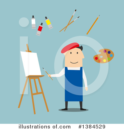 Artist Clipart #1384529 by Vector Tradition SM