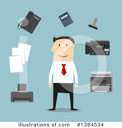 Secretary Clipart #1384534 by Vector Tradition SM
