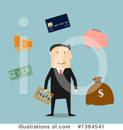 Banker Clipart #1384541 by Vector Tradition SM