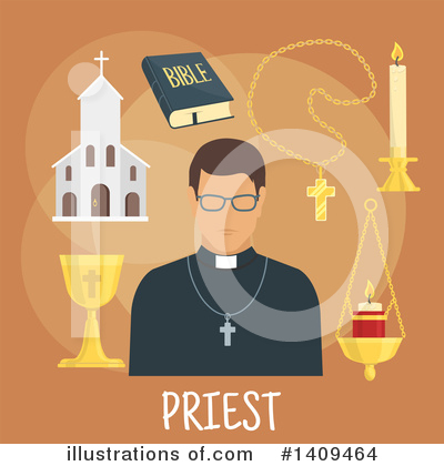 Priest Clipart #1409464 by Vector Tradition SM