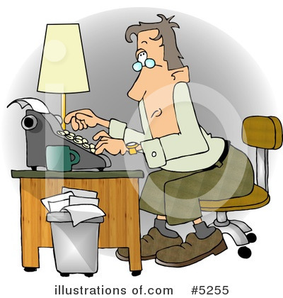 Typing Clipart #5255 by djart