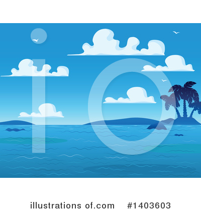 Tropical Island Clipart #1403603 by Pushkin