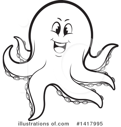 Royalty-Free (RF) Octopus Clipart Illustration by Lal Perera - Stock Sample #1417995