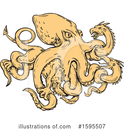 Sea Serpent Clipart #1595507 by patrimonio