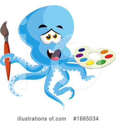 Royalty-Free (RF) Octopus Clipart Illustration by Morphart Creations - Stock Sample #1665034