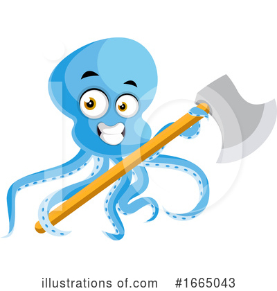 Royalty-Free (RF) Octopus Clipart Illustration by Morphart Creations - Stock Sample #1665043
