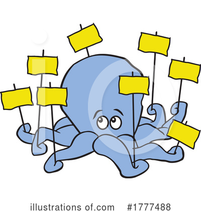 Royalty-Free (RF) Octopus Clipart Illustration by Johnny Sajem - Stock Sample #1777488