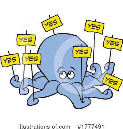 Royalty-Free (RF) Octopus Clipart Illustration by Johnny Sajem - Stock Sample #1777491