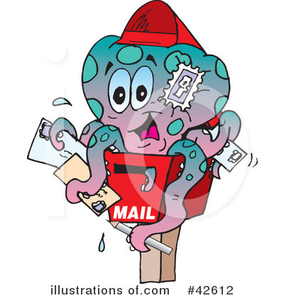 Mailbox Clipart #42612 by Dennis Holmes Designs