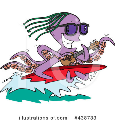 Royalty-Free (RF) Octopus Clipart Illustration by toonaday - Stock Sample #438733