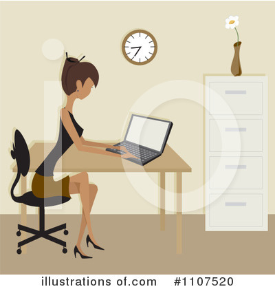 Royalty-Free (RF) Office Clipart Illustration by Amanda Kate - Stock Sample #1107520