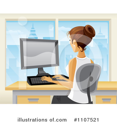 Royalty-Free (RF) Office Clipart Illustration by Amanda Kate - Stock Sample #1107521