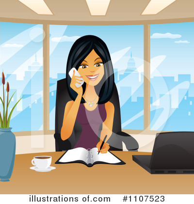 Office Clipart #1107523 by Amanda Kate