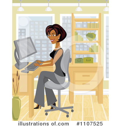 Royalty-Free (RF) Office Clipart Illustration by Amanda Kate - Stock Sample #1107525