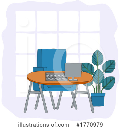 Home Office Clipart #1770979 by AtStockIllustration
