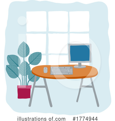 Home Office Clipart #1774944 by AtStockIllustration