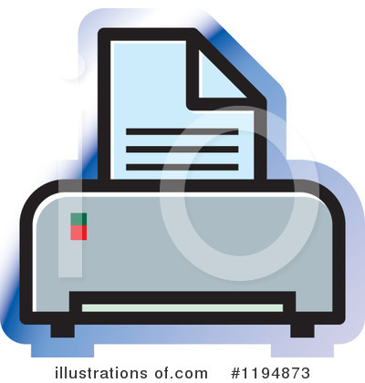 Royalty-Free (RF) Office Icon Clipart Illustration by Lal Perera - Stock Sample #1194873