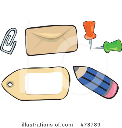 Royalty-Free (RF) Office Supplies Clipart Illustration by Prawny - Stock Sample #78789