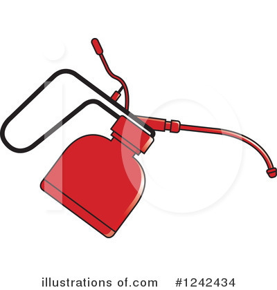 Royalty-Free (RF) Oil Can Clipart Illustration by Lal Perera - Stock Sample #1242434