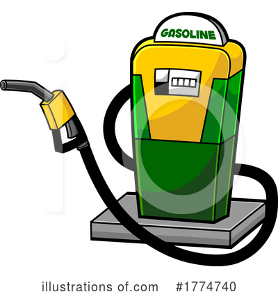 Gas Station Clipart #1774740 by Hit Toon