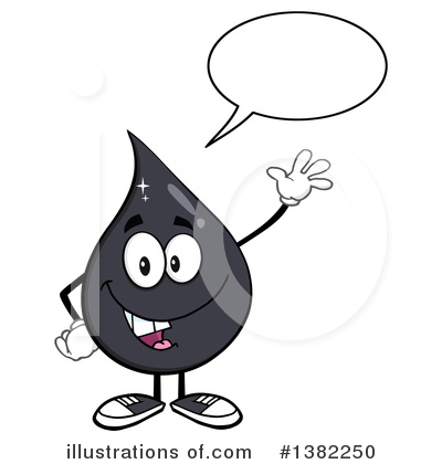 Royalty-Free (RF) Oil Drop Clipart Illustration by Hit Toon - Stock Sample #1382250