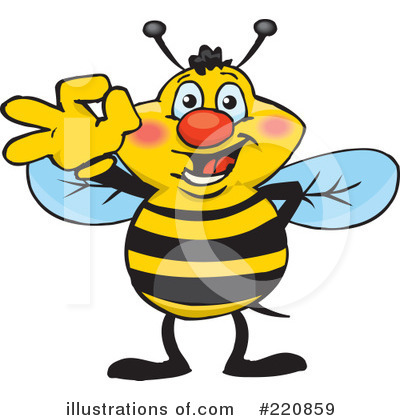 Bees Clipart #220859 by Dennis Holmes Designs