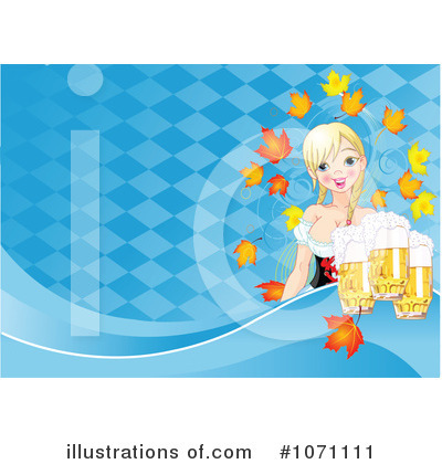 Beer Maiden Clipart #1071111 by Pushkin