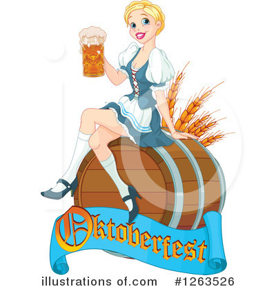 Beer Maiden Clipart #1263526 by Pushkin